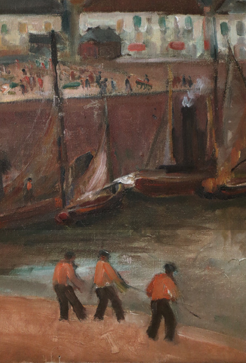 Max Band, "Port de Dieppe" vers 1920 - Ecole de Paris, Expressionnisme-photo-3