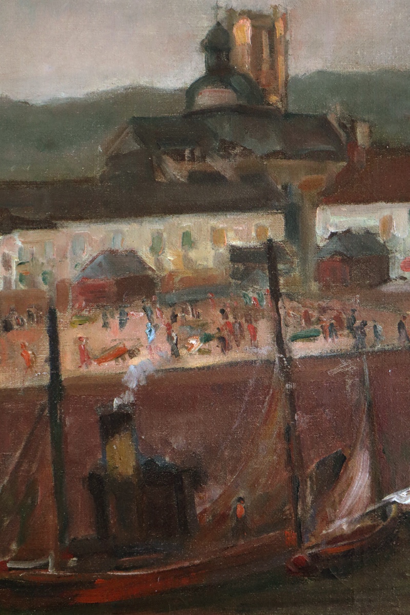 Max Band, "Port de Dieppe" vers 1920 - Ecole de Paris, Expressionnisme-photo-4