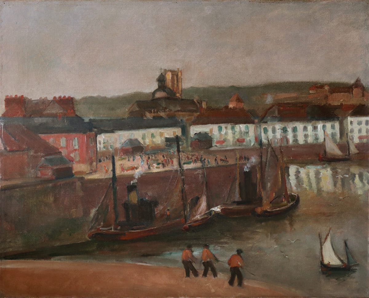 Max Band, "Port de Dieppe" vers 1920 - Ecole de Paris, Expressionnisme