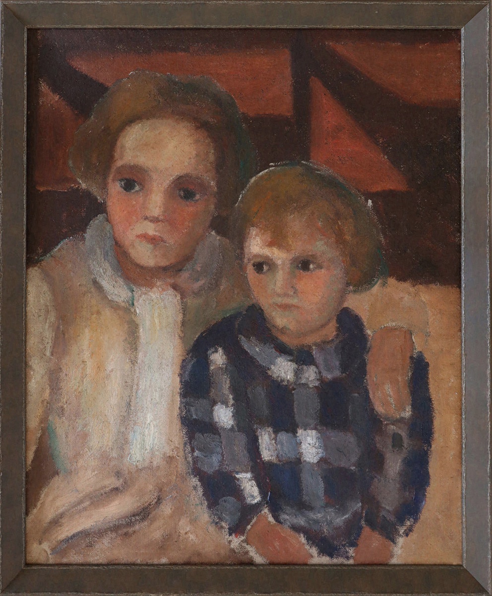 "Les enfants" circa 1920 - Ecole de Paris-photo-1