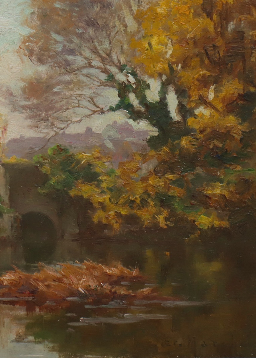 Ernest Marché "Le Pont du Grez " Moret sur Loing-photo-2