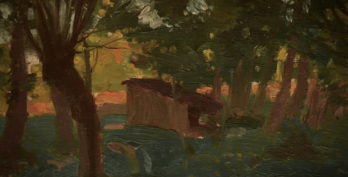 Henri Pailler " Le cabanon " Poitiers 1899 - Post-impressionnisme - Ecole de Crozant-photo-3