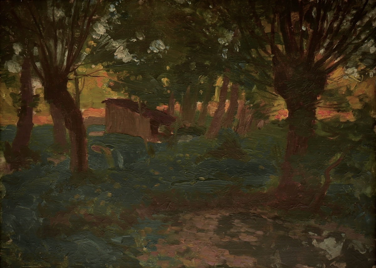 Henri Pailler " Le cabanon " Poitiers 1899 - Post-impressionnisme - Ecole de Crozant
