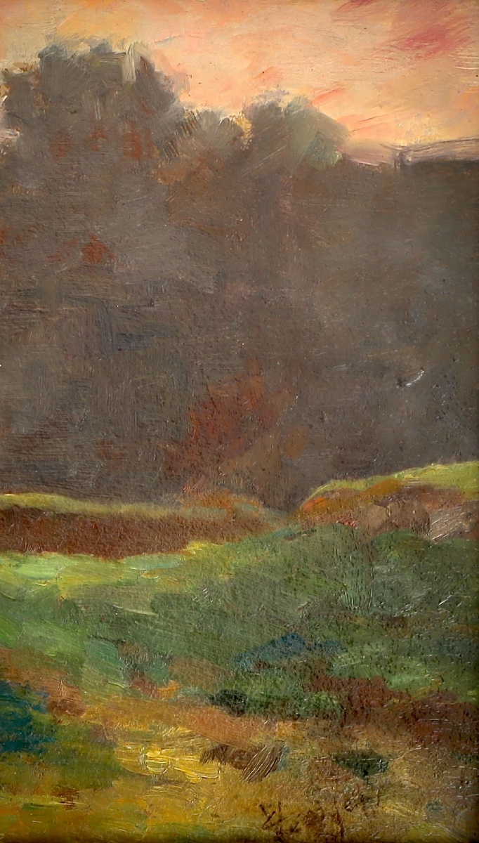 Eugène Verdyen, "at The Edge Of The Woods," C. 1880 — Belgian — Impressionism-photo-3