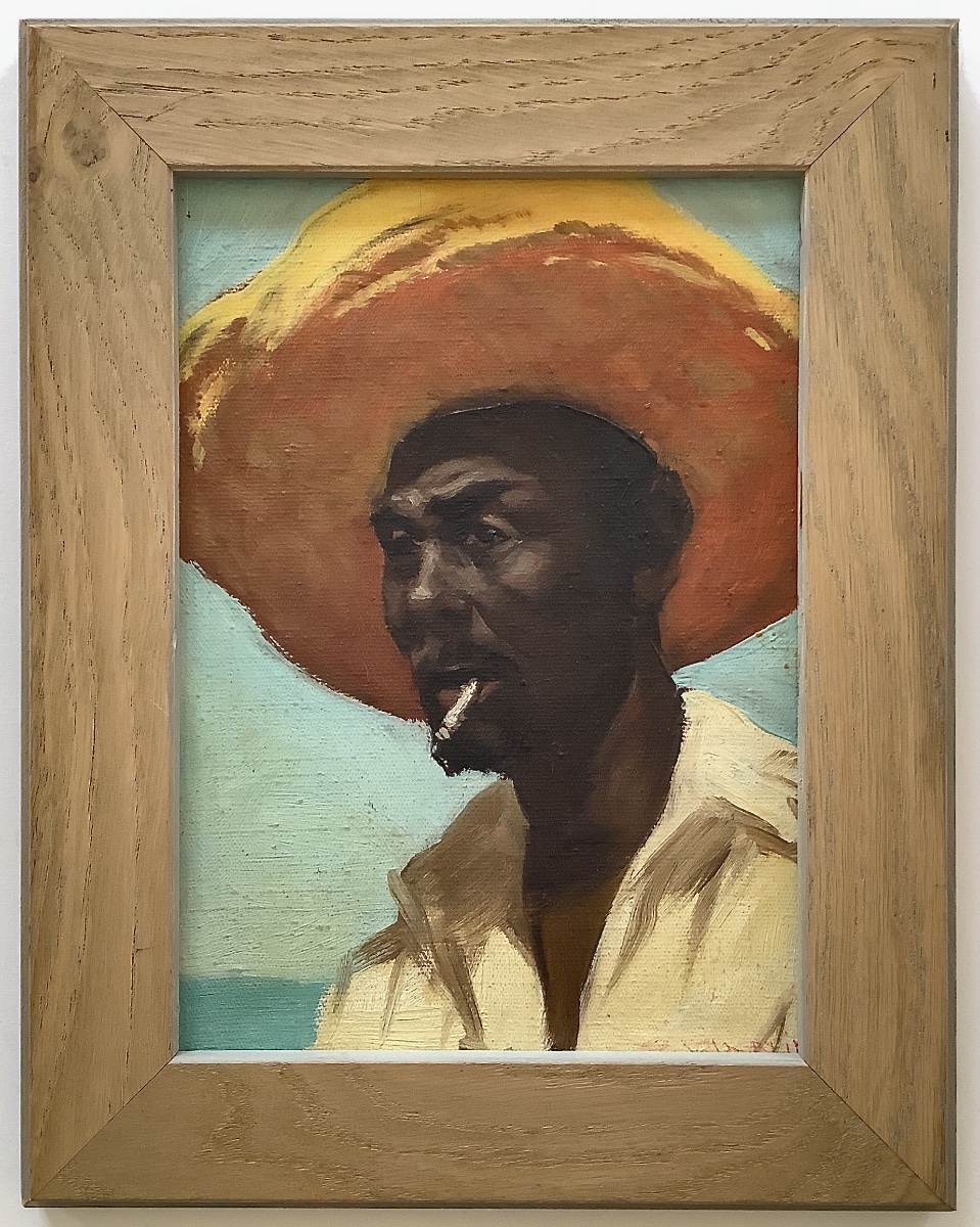 Cuban Man With A Cigarillo. Oil On Canvas, Circa 1930–40-photo-2