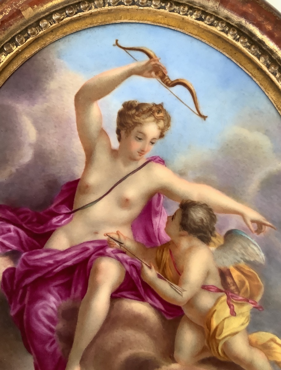 "diane And Cupid" Porcelain Painting-photo-2