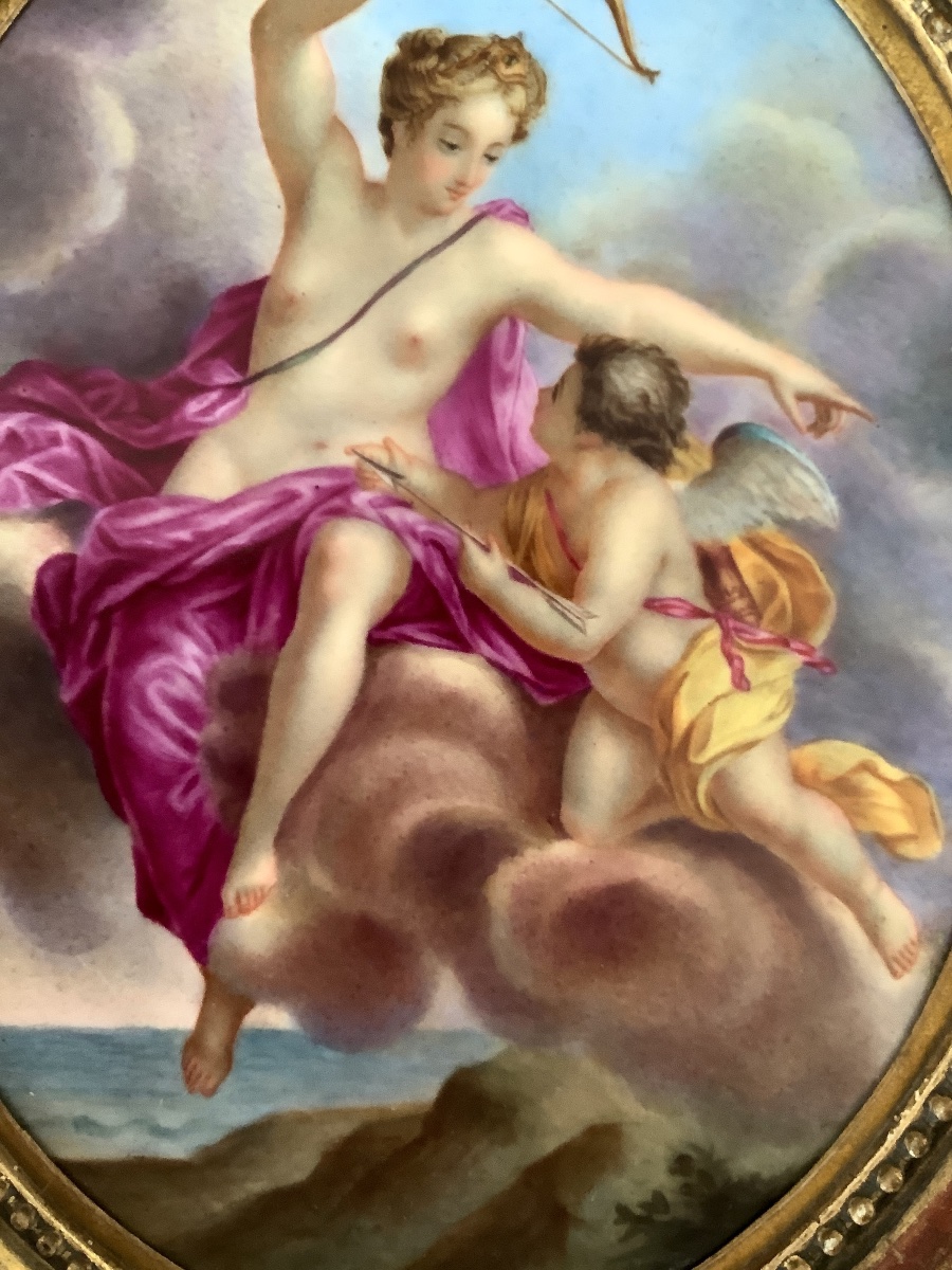 "diane And Cupid" Porcelain Painting-photo-3