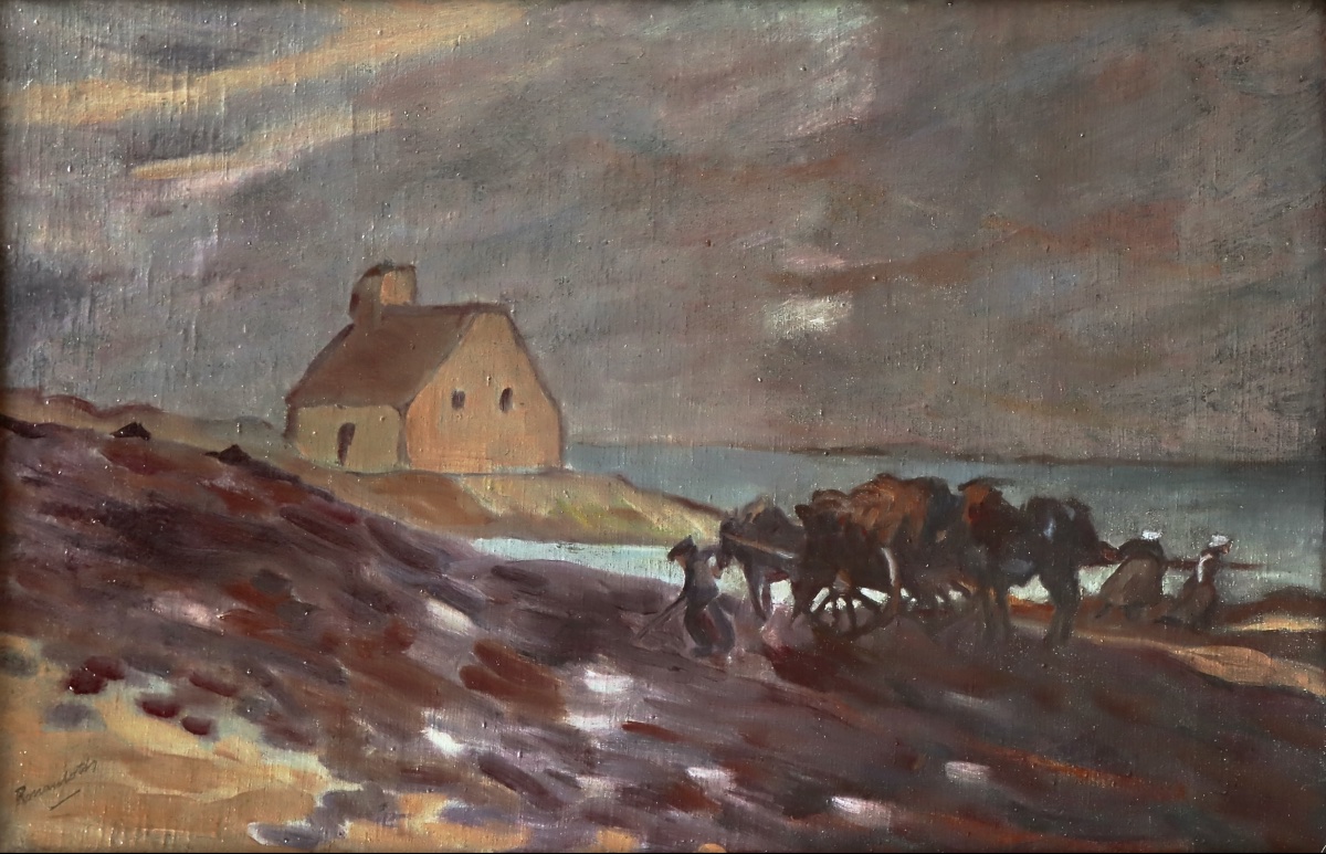 "La maison du Pendu" au Pouldu , Bretagne  début XXème - Ronan Loth - 