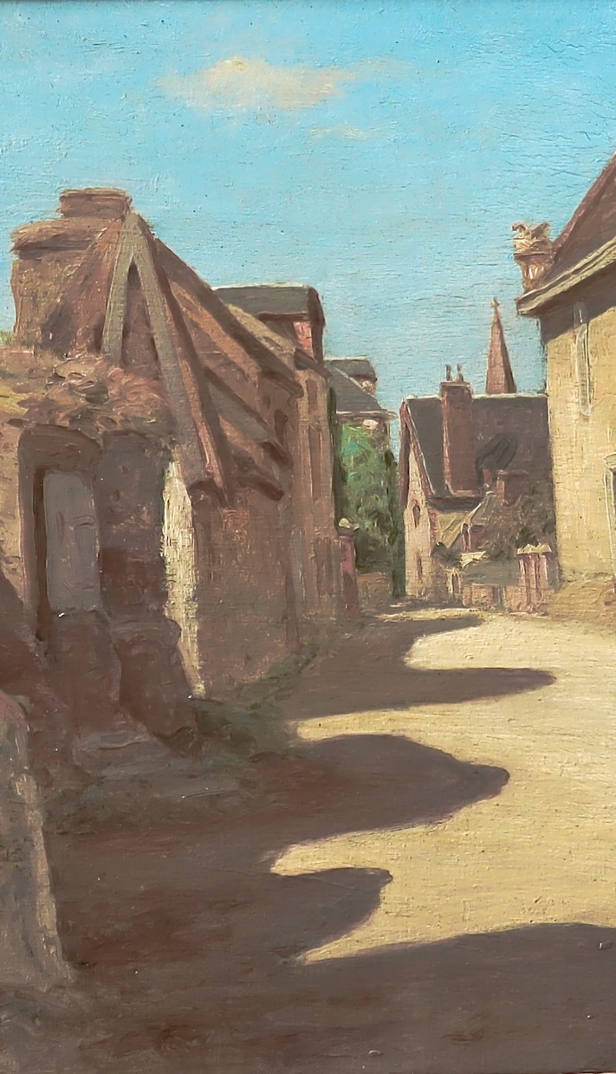 « Les enfants à  St Pair-sur-Mer » début XXème  - A.O Callaghan - Post-impressionnisme-photo-2