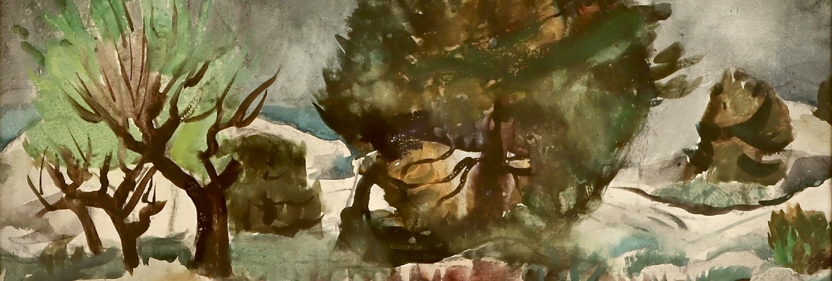 Willy Eisenschitz " Paysage du Midi "  - vers 1930 - Expressionnisme - Ecole de Paris - -photo-4