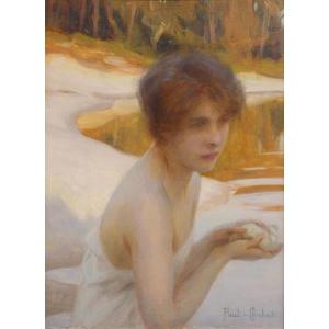Paul Chabas, The Young Girl With The Shell Circa 1910 - Symbolism