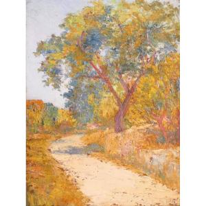 "the Path" Circa 1910 - Eugène Cahen - Post-impressionism