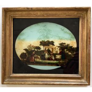 "boarding House For Young Ladies" Fixed Under Glass, Restoration Period