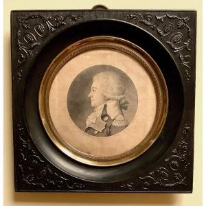 Portrait Physionotrace du Colonel de l'armée bordelaise Desclaux de Cambs