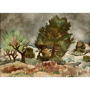 Willy Eisenschitz, "landscape Of The South" - Ca. 1930 - Expressionism - School Of Paris -