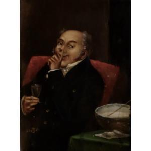 "the Punch Drinker" Scottish Snuffbox
