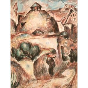 Jan Boguslaw Kober, "village Of The Levant," 1933 — Polish School