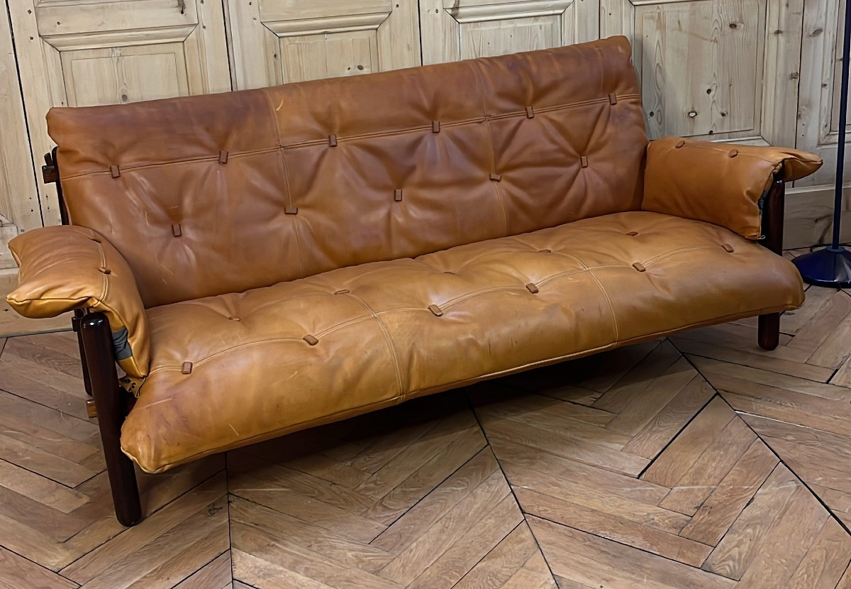 Canapé Cuir Jean Gillon pour Woodart-photo-2