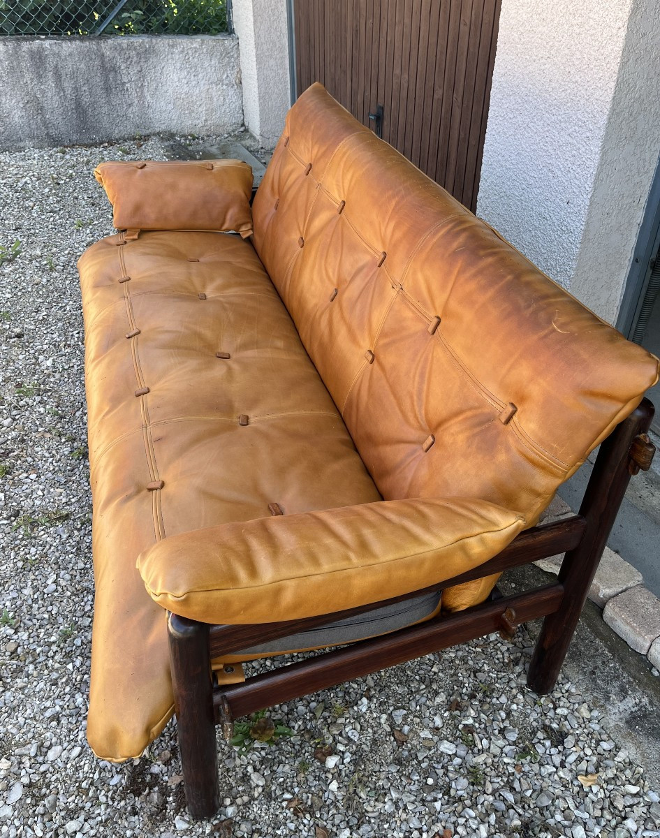 Canapé Cuir Jean Gillon pour Woodart-photo-4