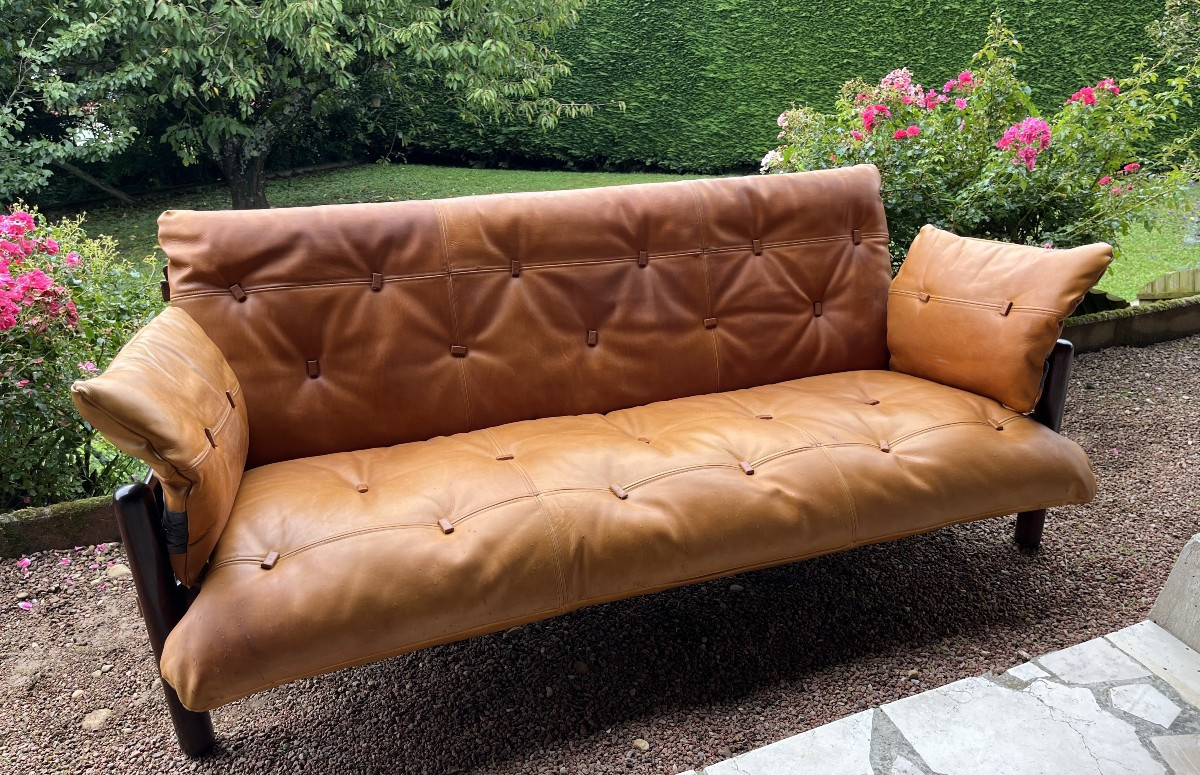 Canapé Cuir Jean Gillon pour Woodart