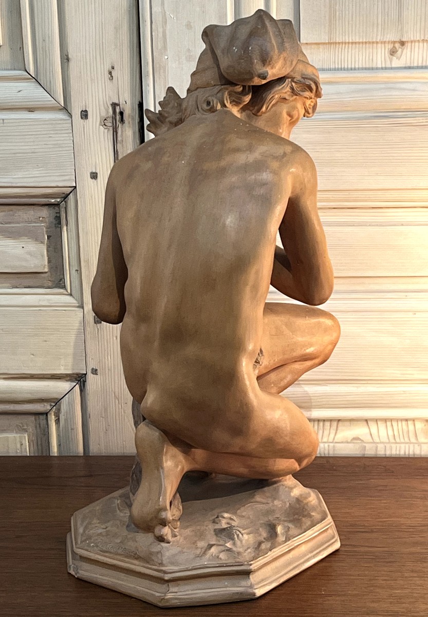 Jean-baptiste Carpeaux The Fisherman With The Shell Terracotta-photo-4