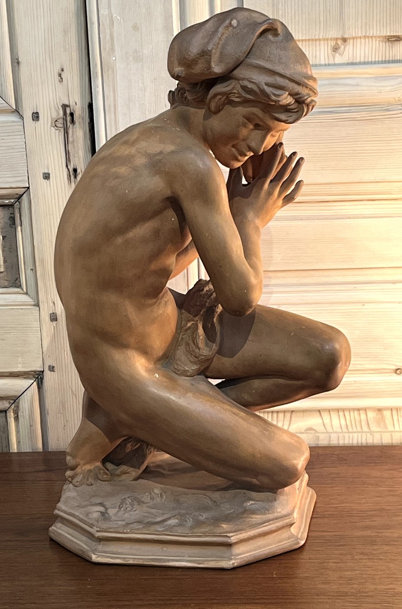 Jean-baptiste Carpeaux The Fisherman With The Shell Terracotta-photo-5
