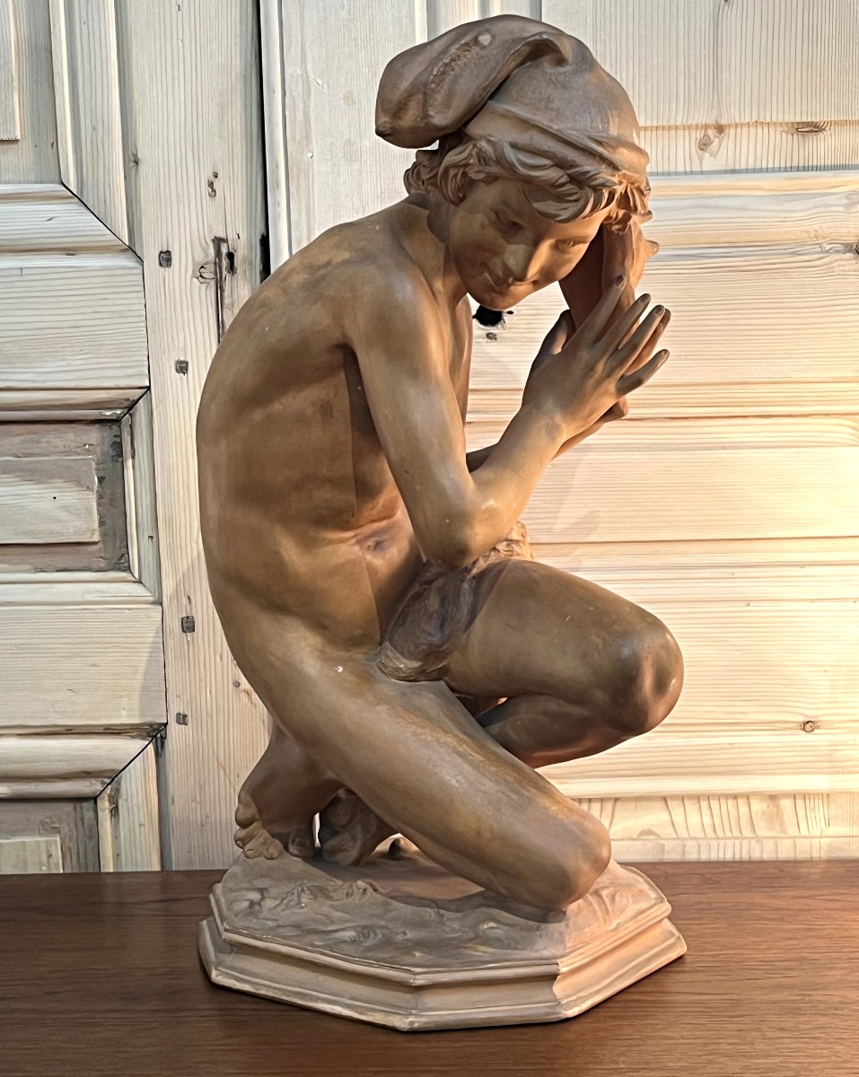 Jean-baptiste Carpeaux The Fisherman With The Shell Terracotta