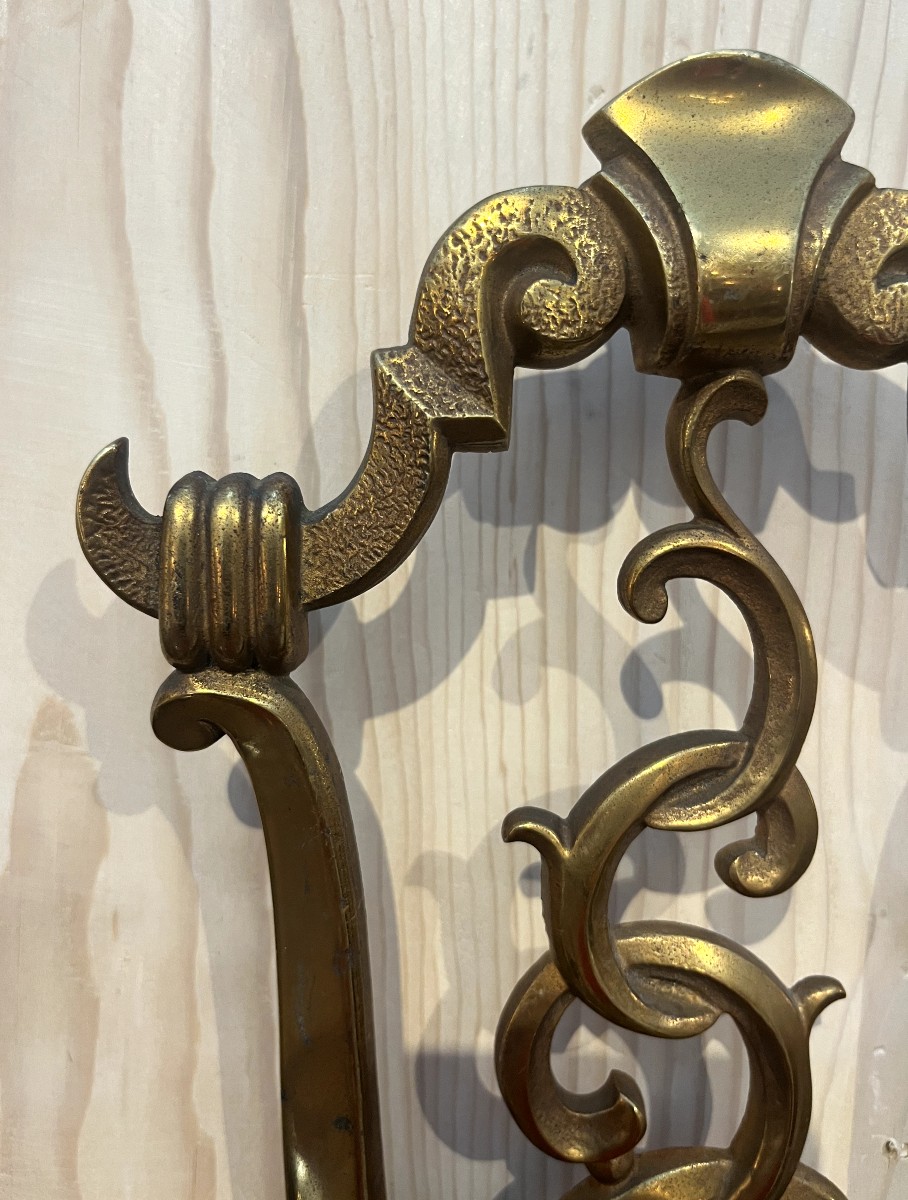 Pair Of Bronze Wall Lights, 1940-photo-2