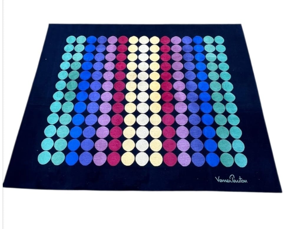 Verner Panton  Tapis Rainbow  Pure Laine Tissée main  Fabricant Designers Carpet
