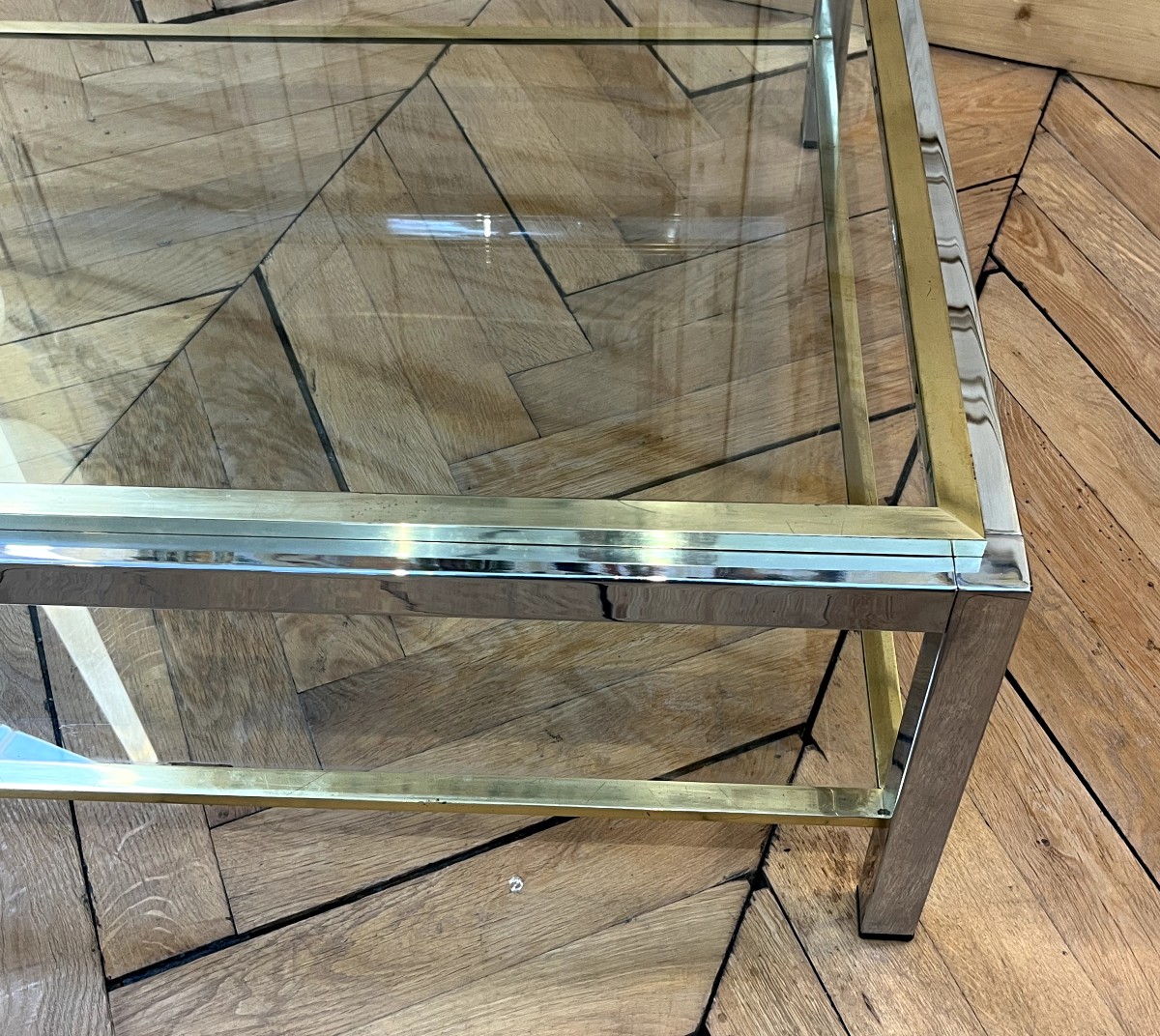 Grande Table Basse design italien des années 1970-photo-2