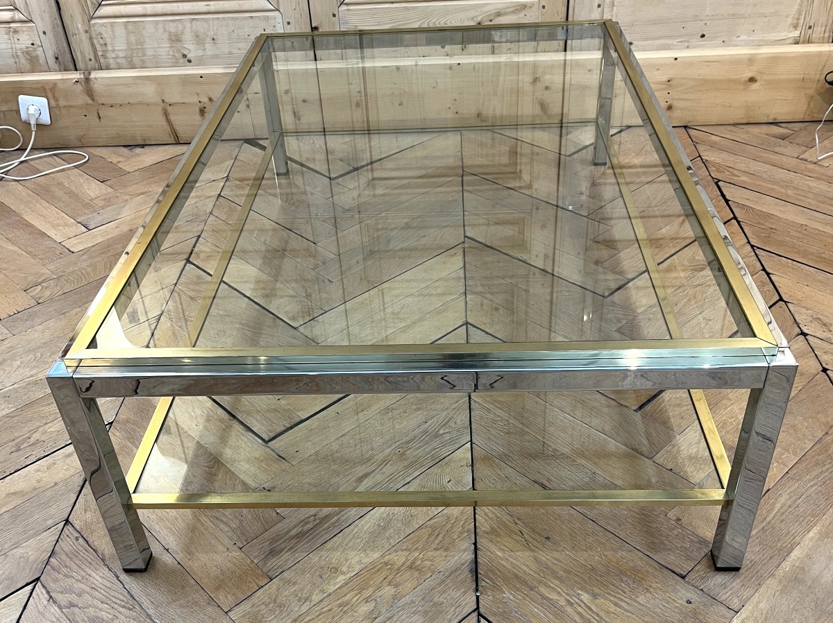 Grande Table Basse design italien des années 1970-photo-4