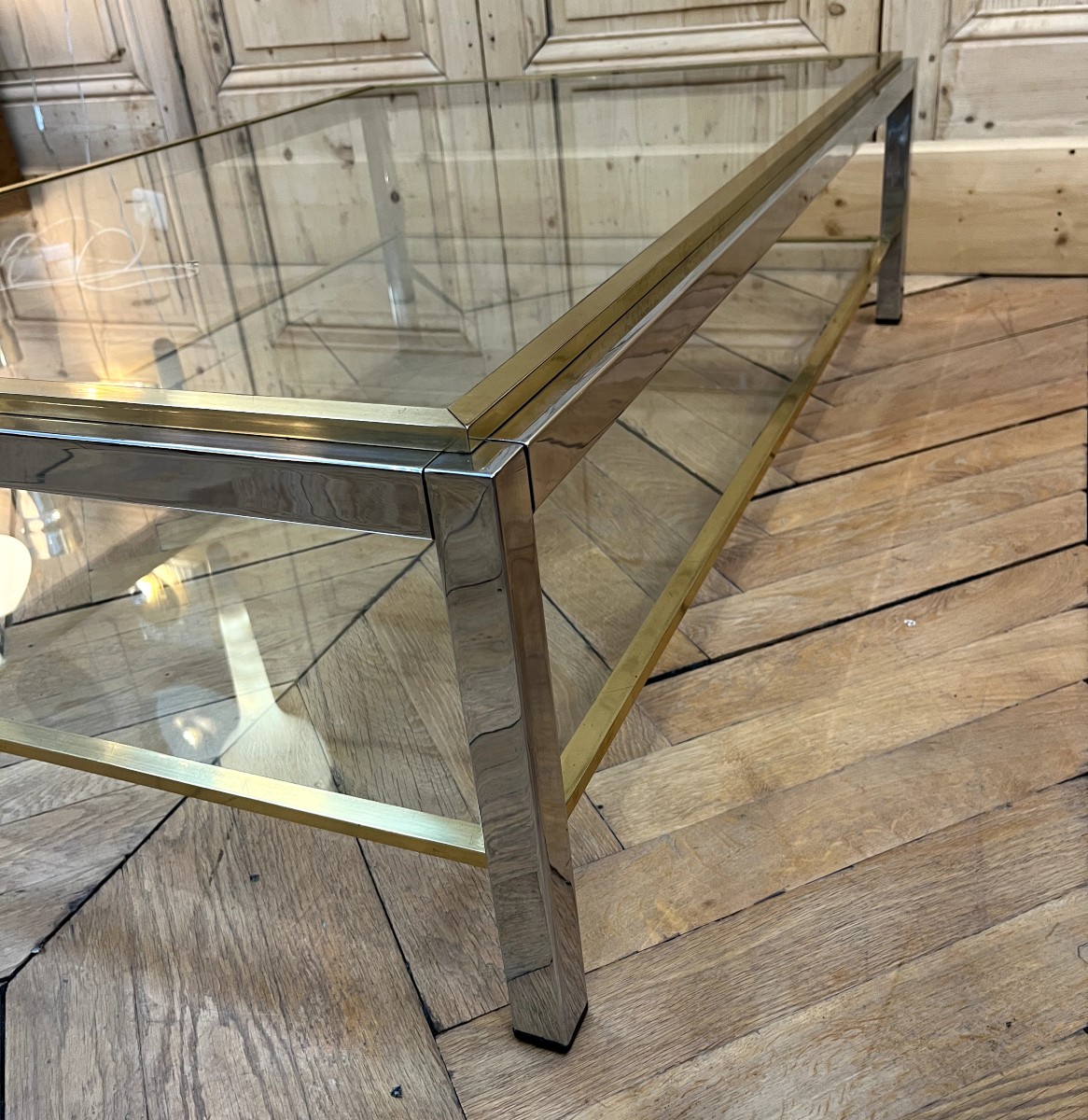 Grande Table Basse design italien des années 1970-photo-1
