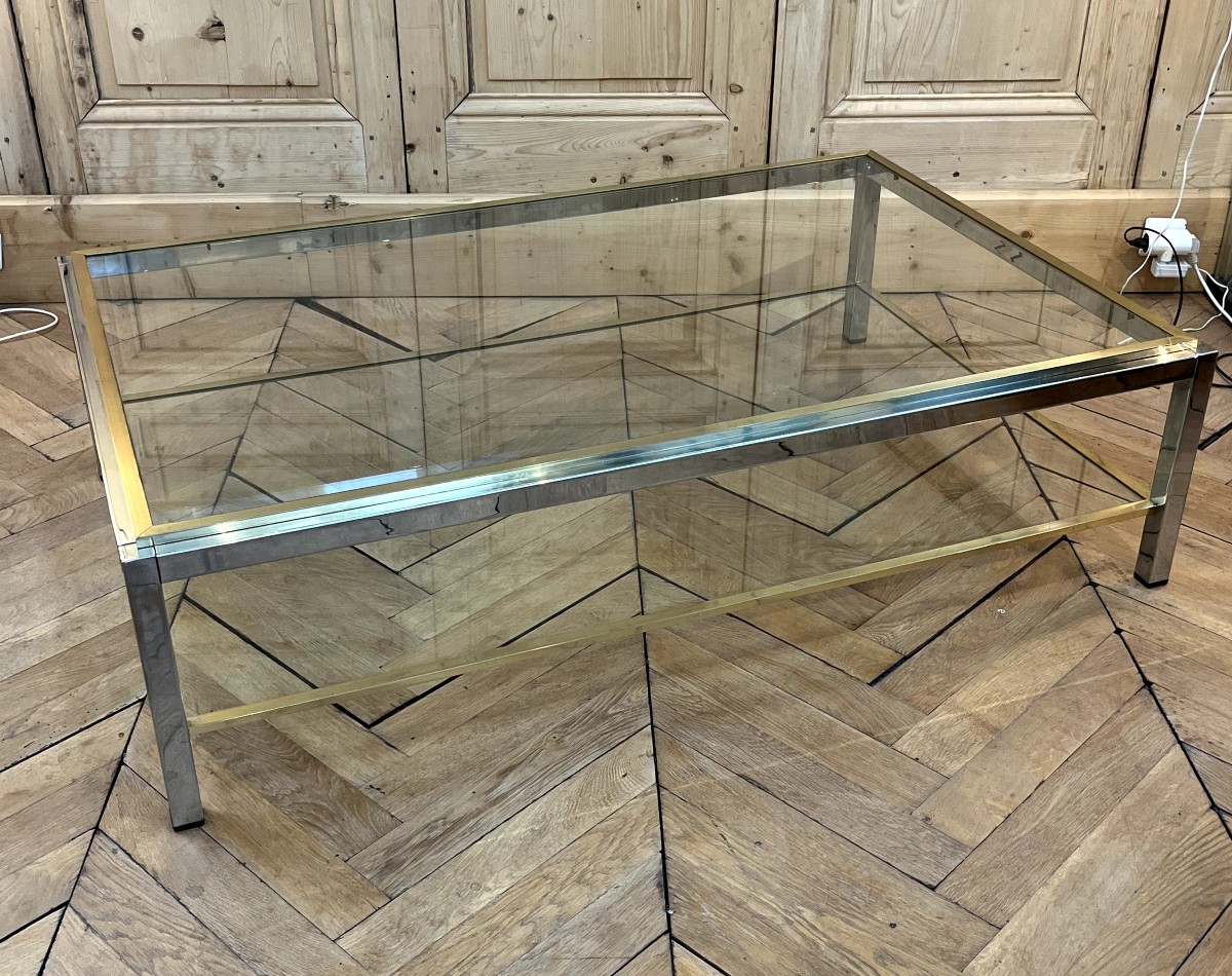 Grande Table Basse design italien des années 1970