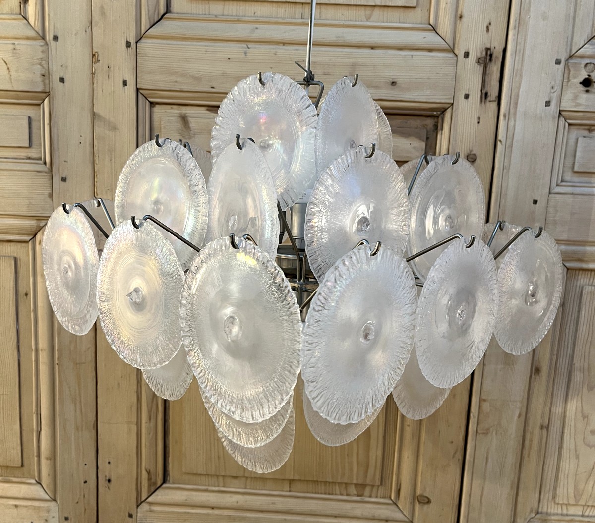 Carlo Nason Chandelier Murano Mazzega Edition 1970-photo-2