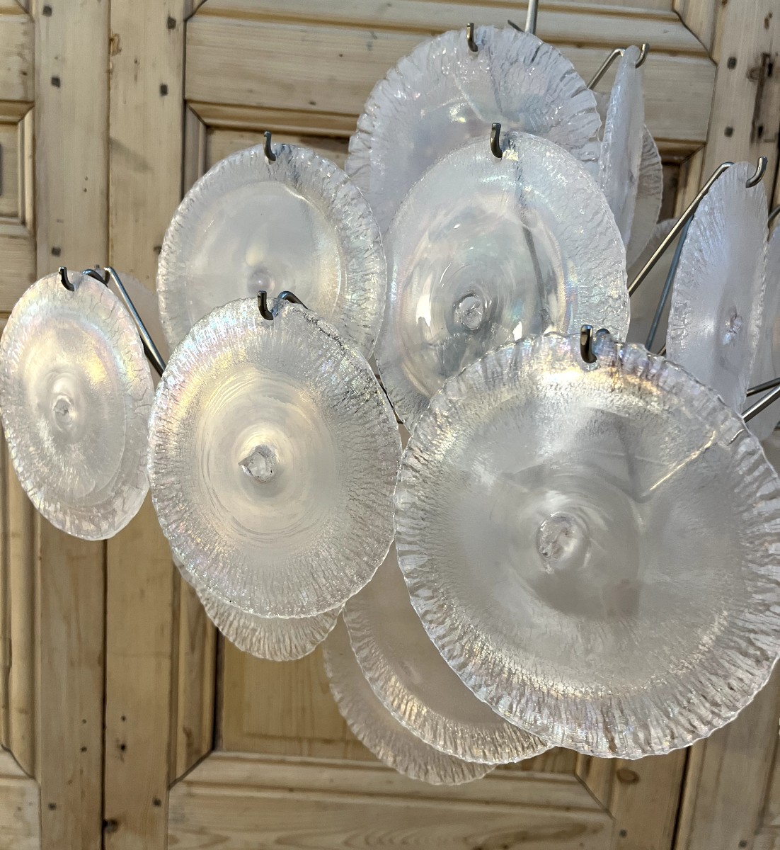Carlo Nason Chandelier Murano Mazzega Edition 1970-photo-3