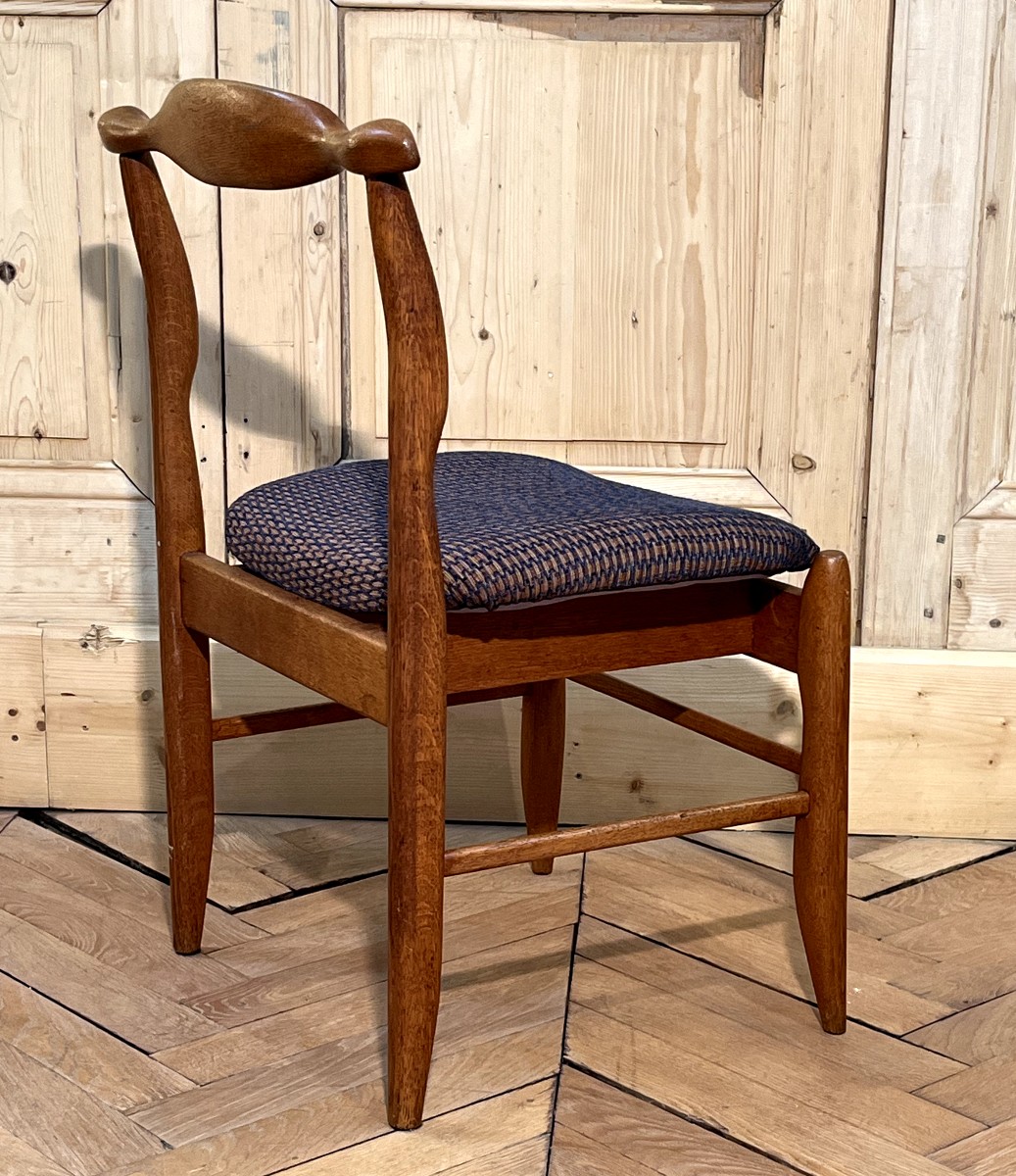 Guillerme & Chambron, Set Of Four Fumay Model Chairs, Votre Maison Edition, Circa 1970-photo-1