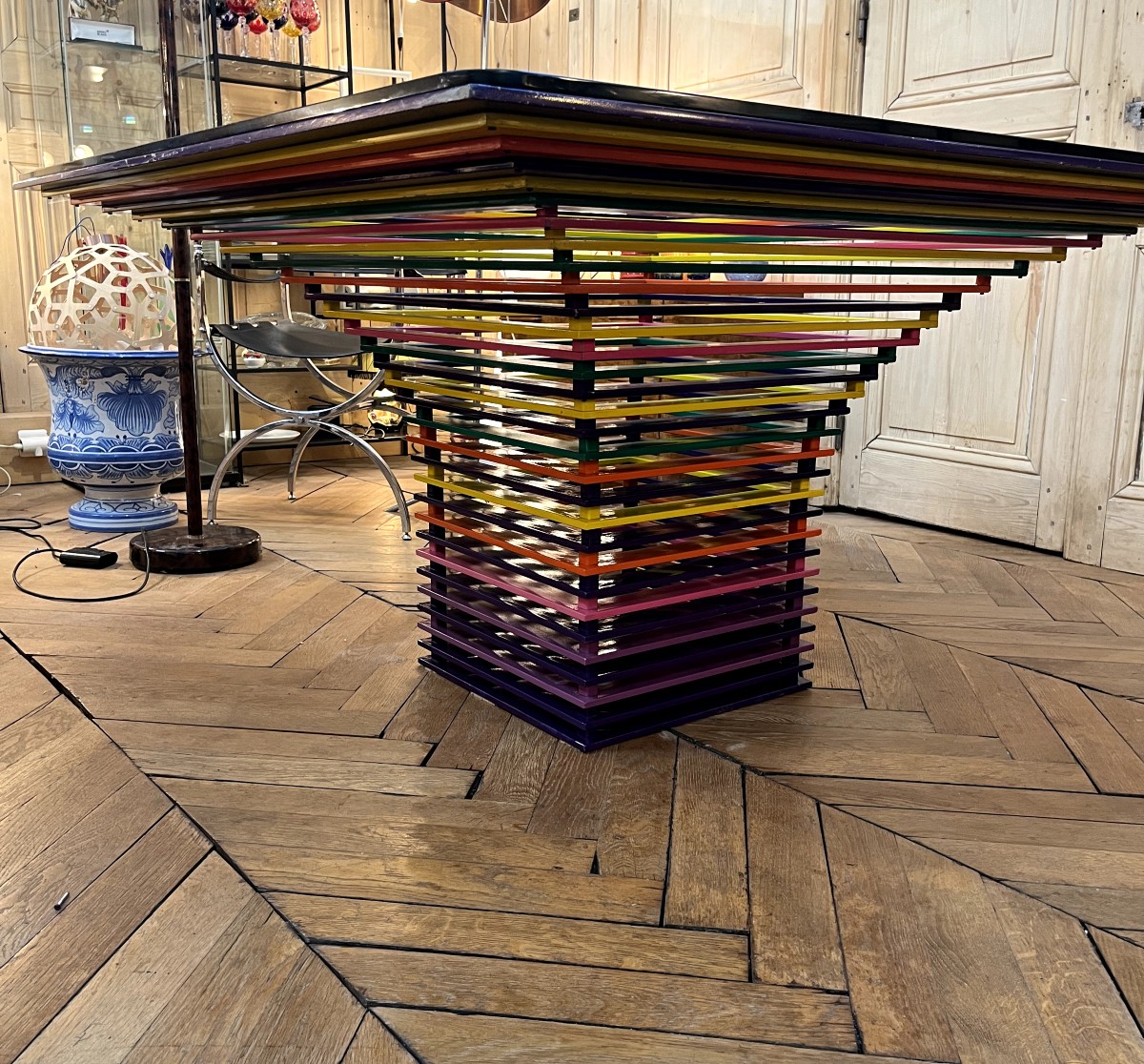 Table moderniste des années 1980-photo-4