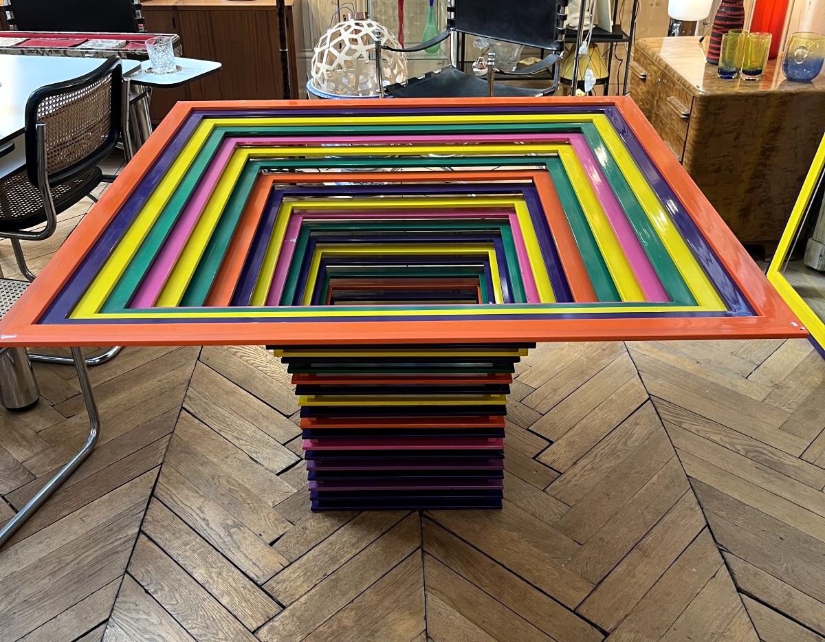 Table moderniste des années 1980-photo-1
