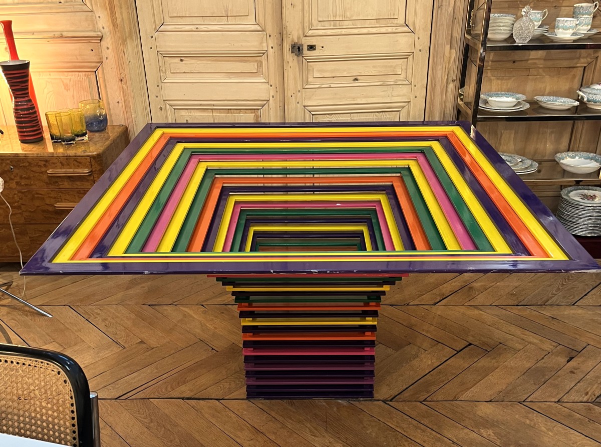 Table moderniste des années 1980