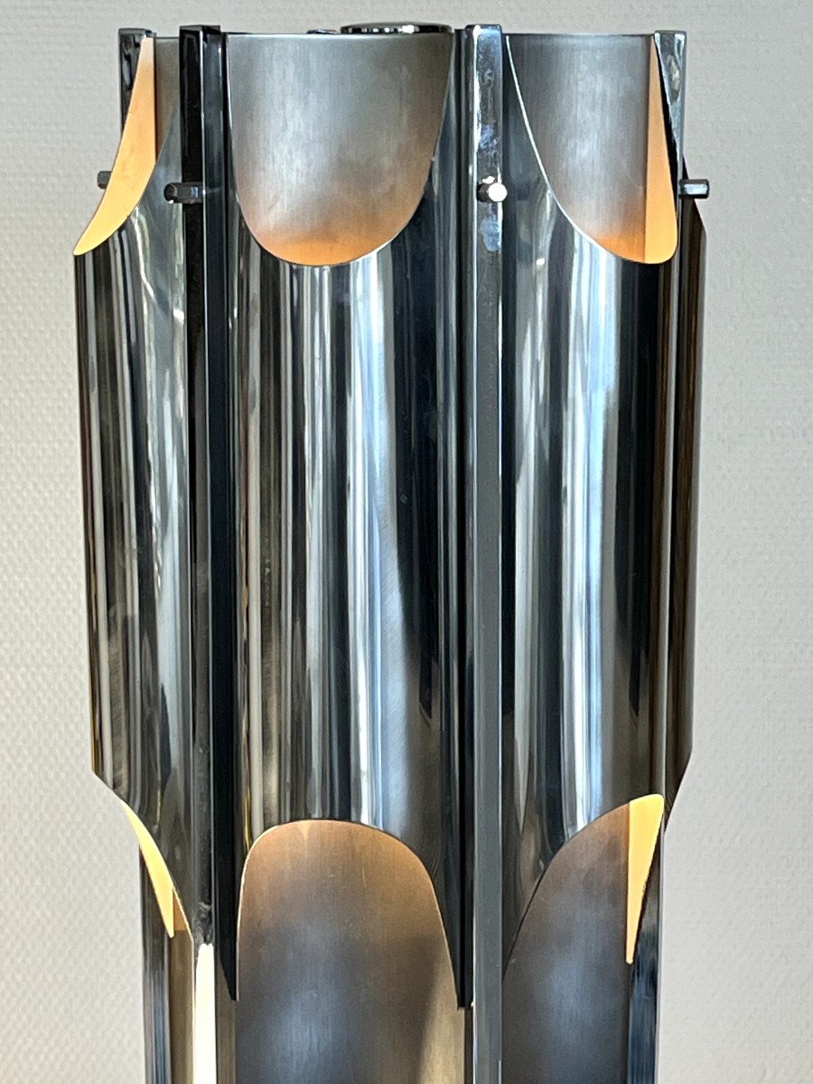 "organ" Lamp In Chrome-plated Stainless Steel-photo-2