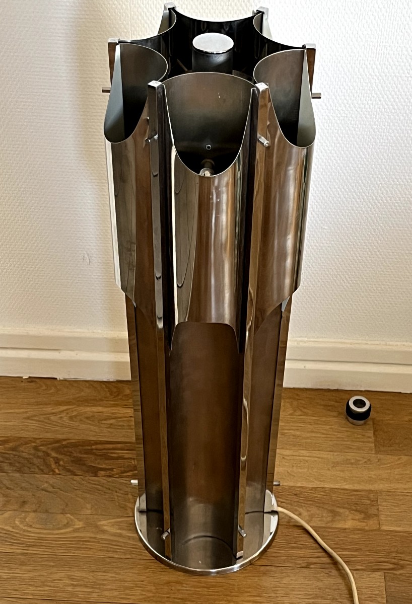 "organ" Lamp In Chrome-plated Stainless Steel-photo-2