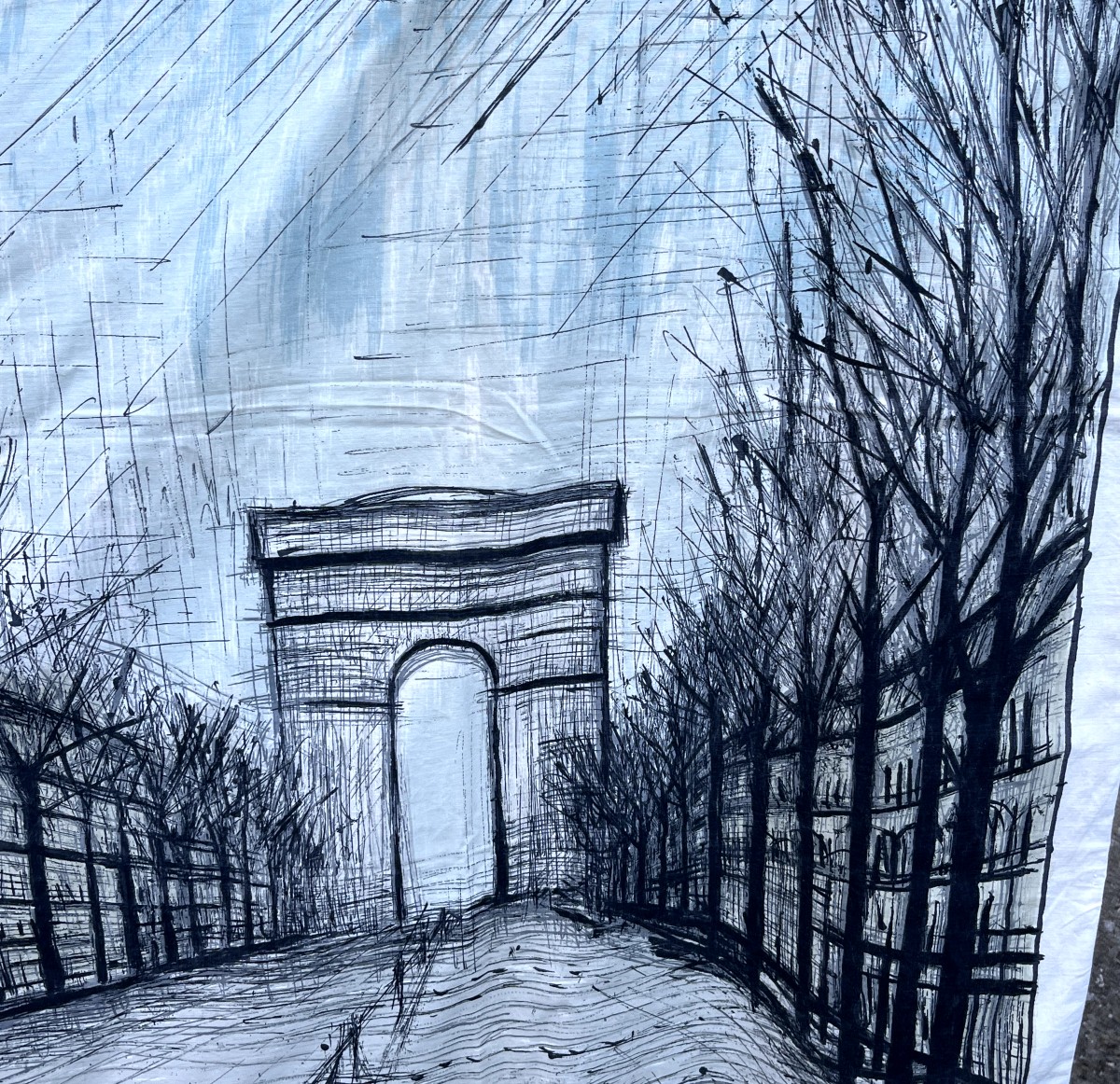 Bernard Buffet Edition Printed On Canvas And Published By Corot -photo-2