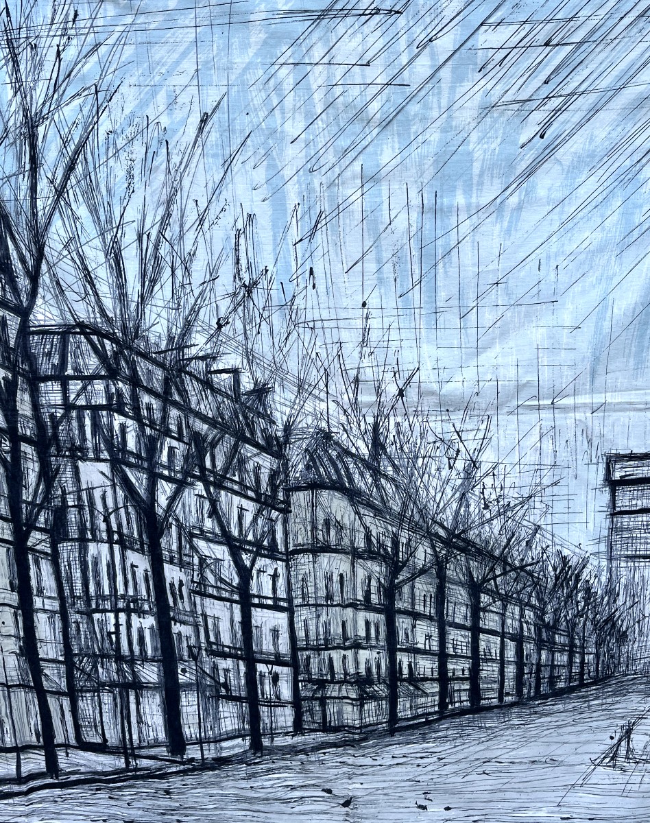 Bernard Buffet Edition Printed On Canvas And Published By Corot -photo-2