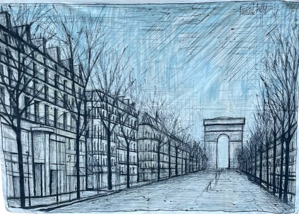 Bernard Buffet Edition Printed On Canvas And Published By Corot 