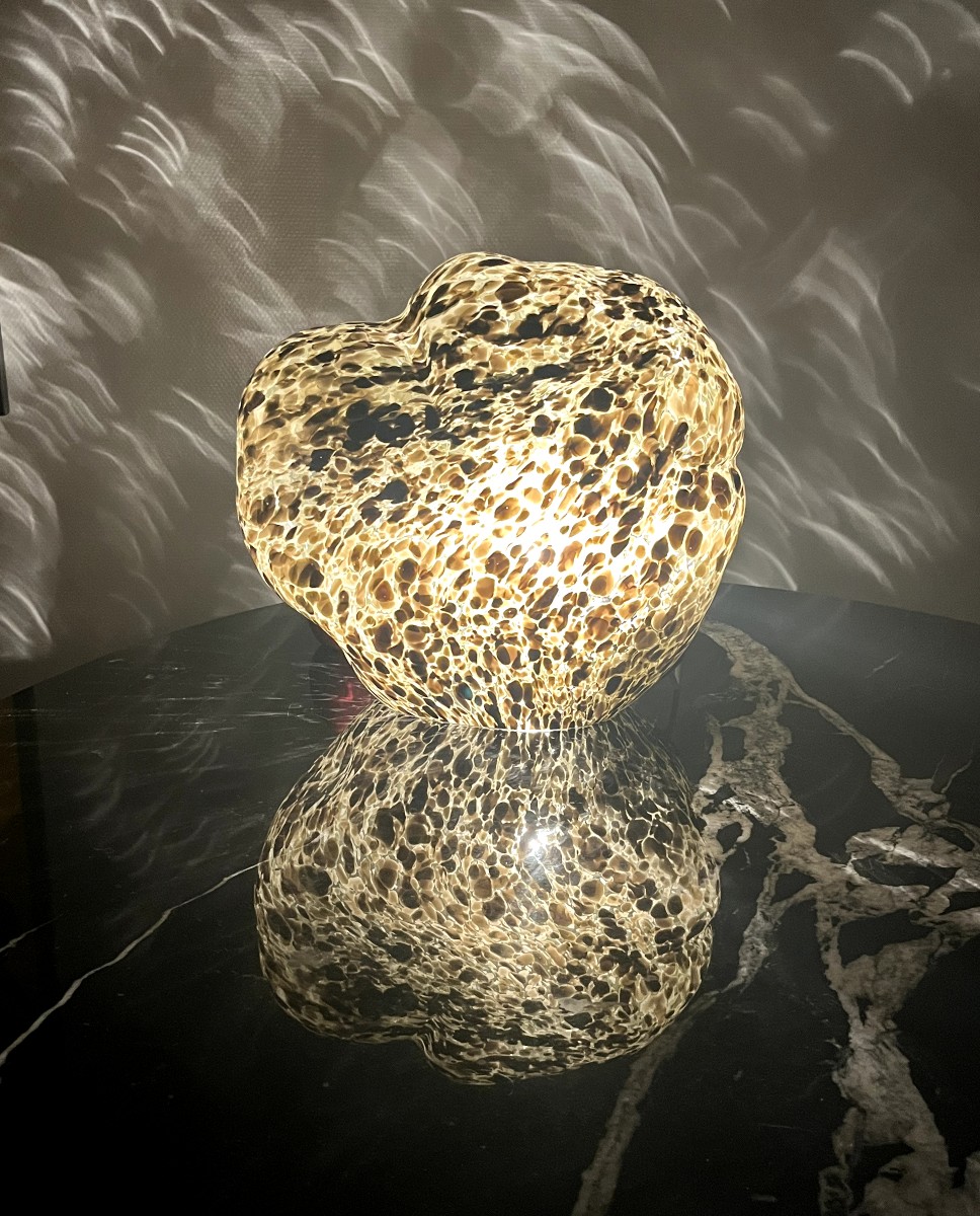 Mimmo Rotella (1918-2006) Table Lamp Model Sasso For Venini-photo-2