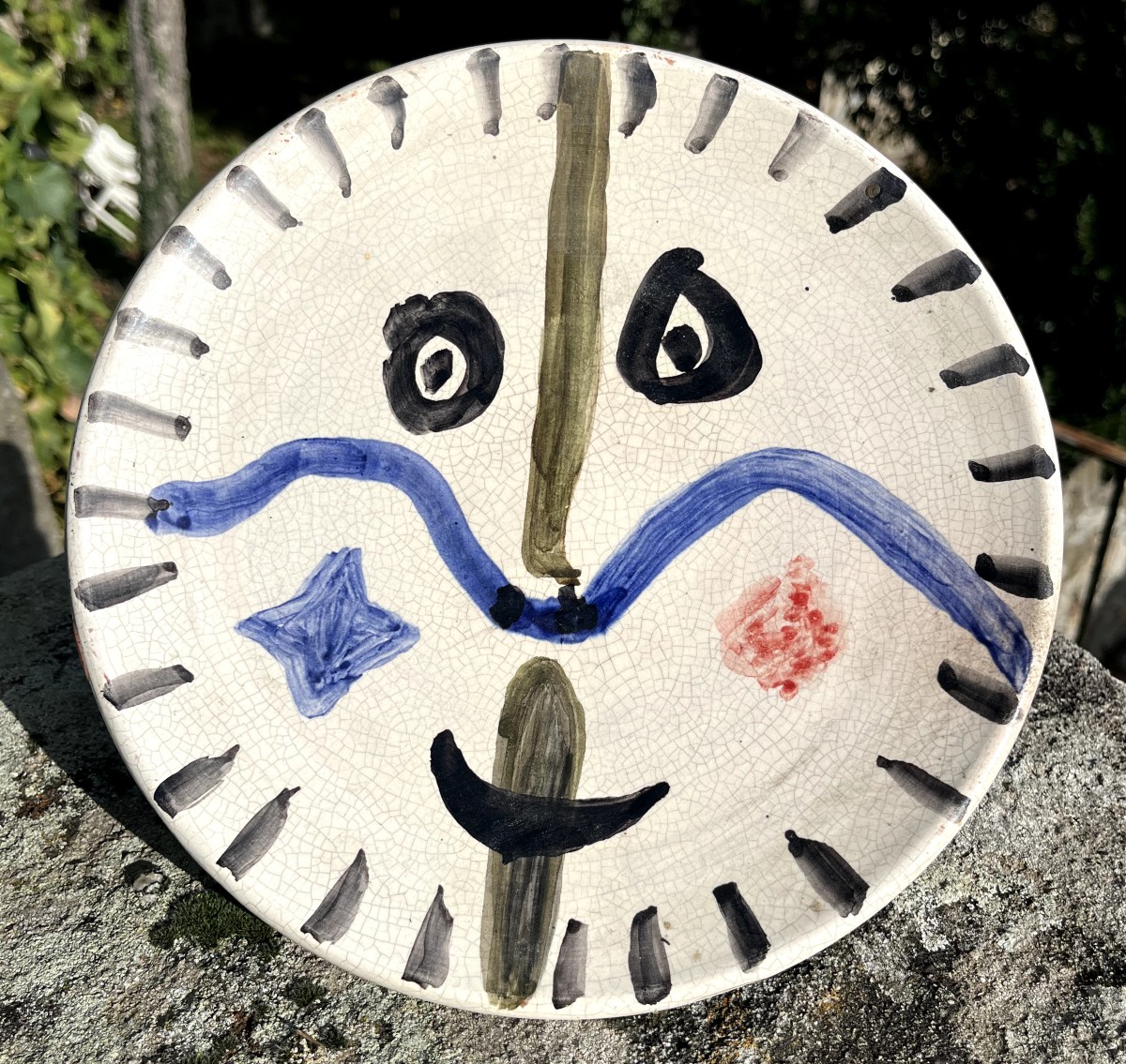 Pablo Picasso (1881-1973) et Atelier Madoura   Assiette Visage N°106 -photo-2