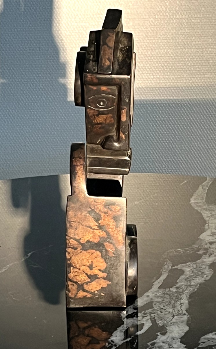 Jacques-Henri GUYOT (1946)  Femme Cubiste  Épreuve en Bronze-photo-1