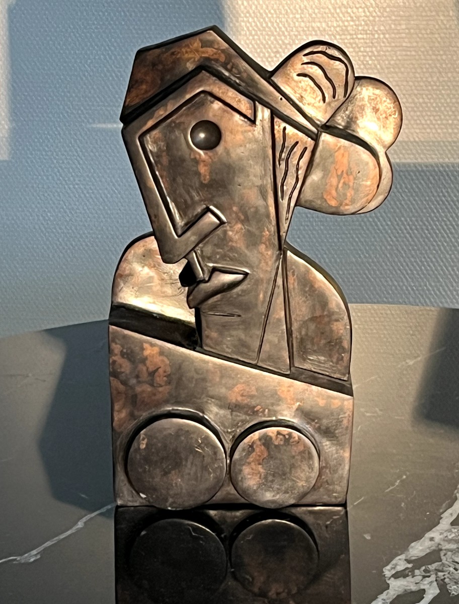 Jacques-Henri GUYOT (1946)  Femme Cubiste  Épreuve en Bronze-photo-5