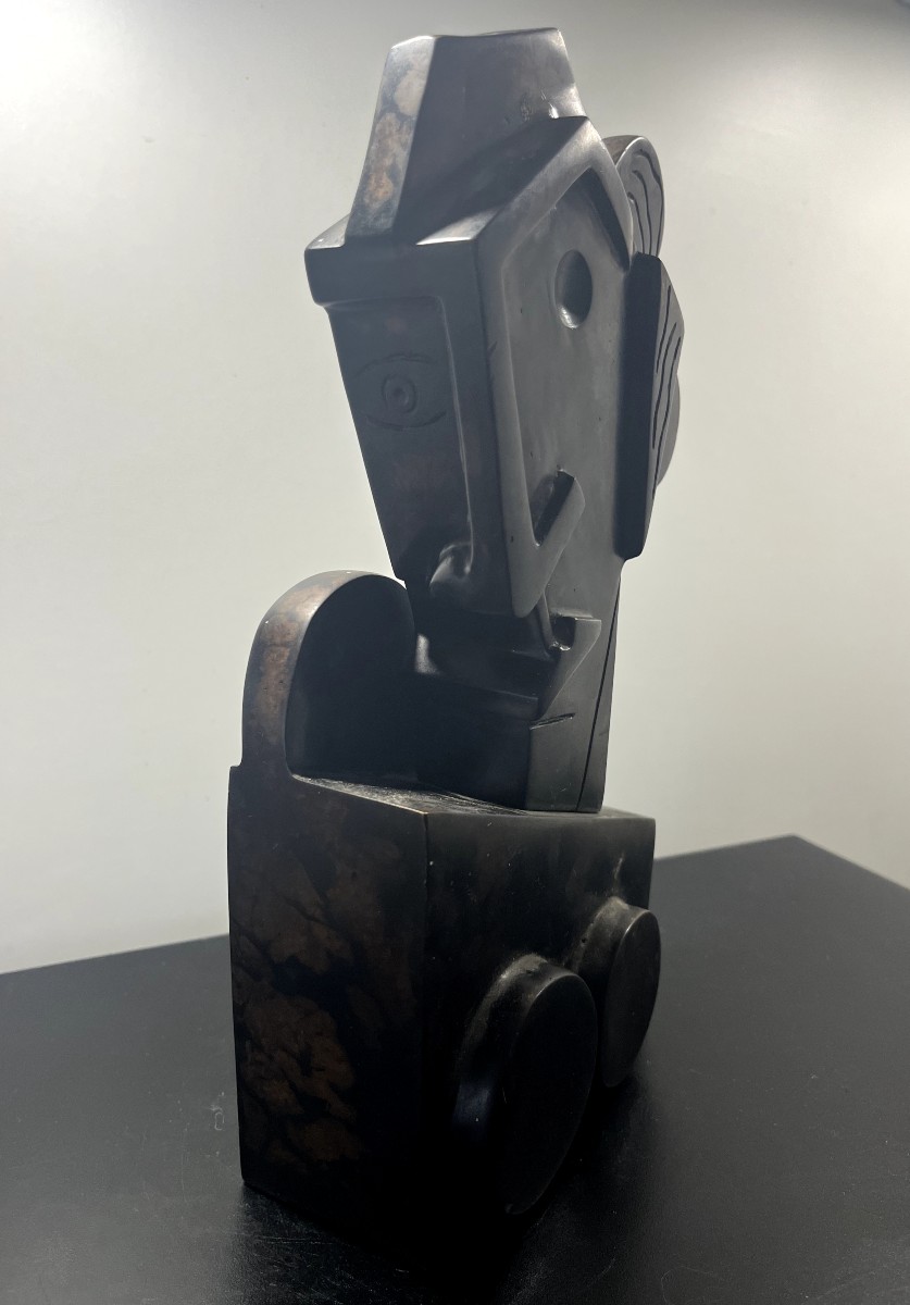 Jacques-Henri GUYOT (1946)  Femme Cubiste  Épreuve en Bronze-photo-7