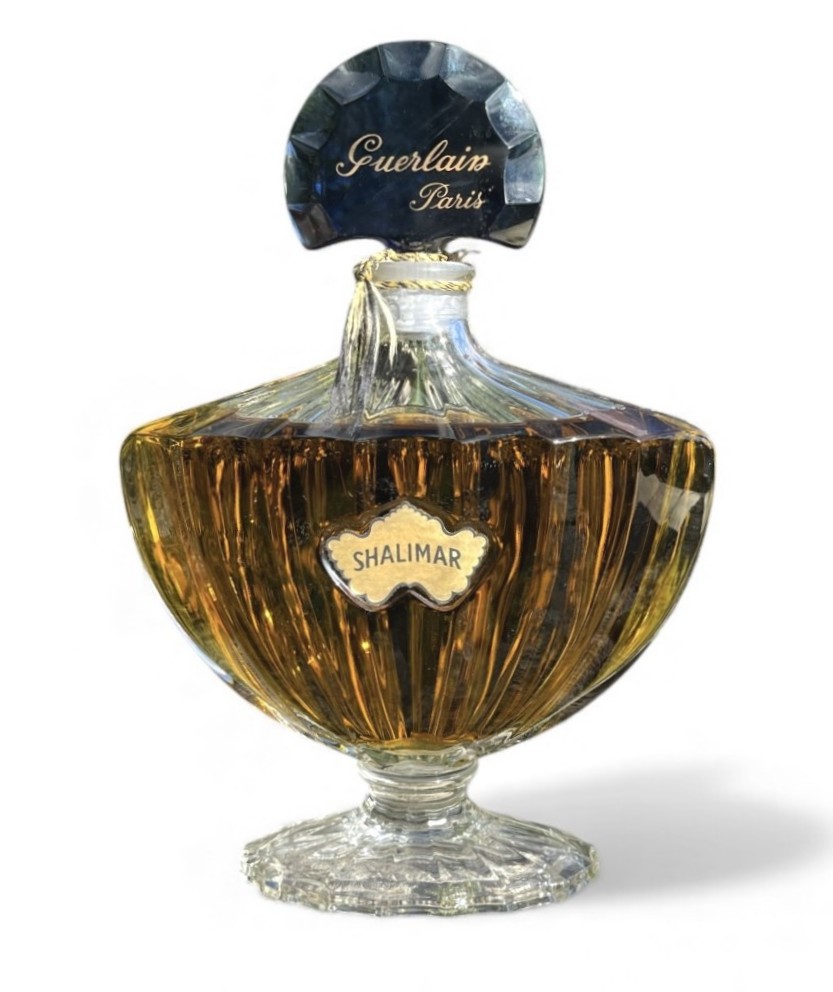 Flacon factice Géant en verre du parfum Shalimar par GUERLAIN 
